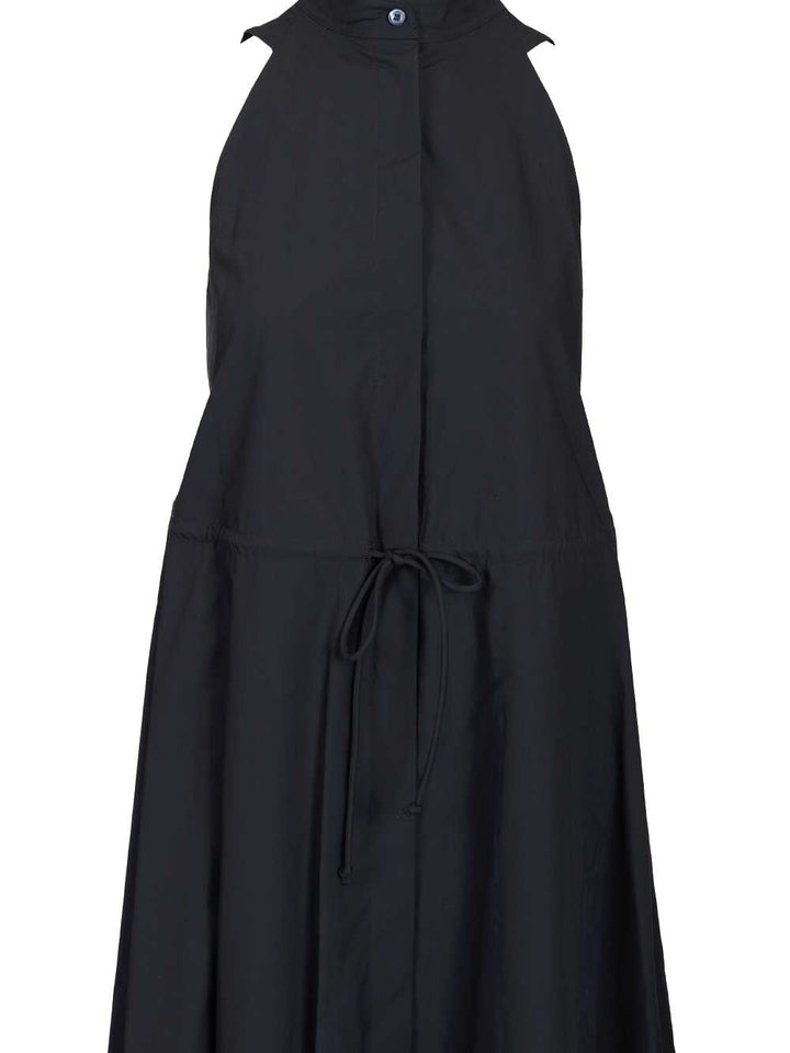 Emporio Armani Long Cotton Dress Dresses - Blue | 7c7ce43105bee7fb14119fe9283a7e74b659452b