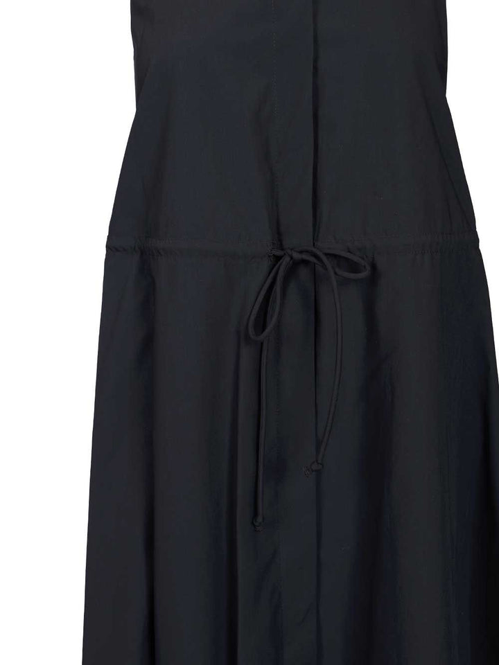 Emporio Armani Long Cotton Dress Dresses - Blue | 00f0cd5dd9b6799cf2c68a05364ade12cc02149b