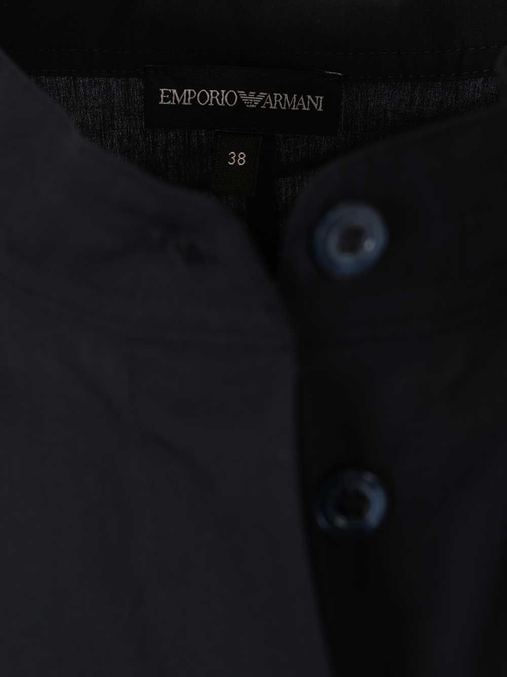Emporio Armani Long Cotton Dress Dresses - Blue | 2b91482b220fda4cd7439c33ac08124151ee20d1