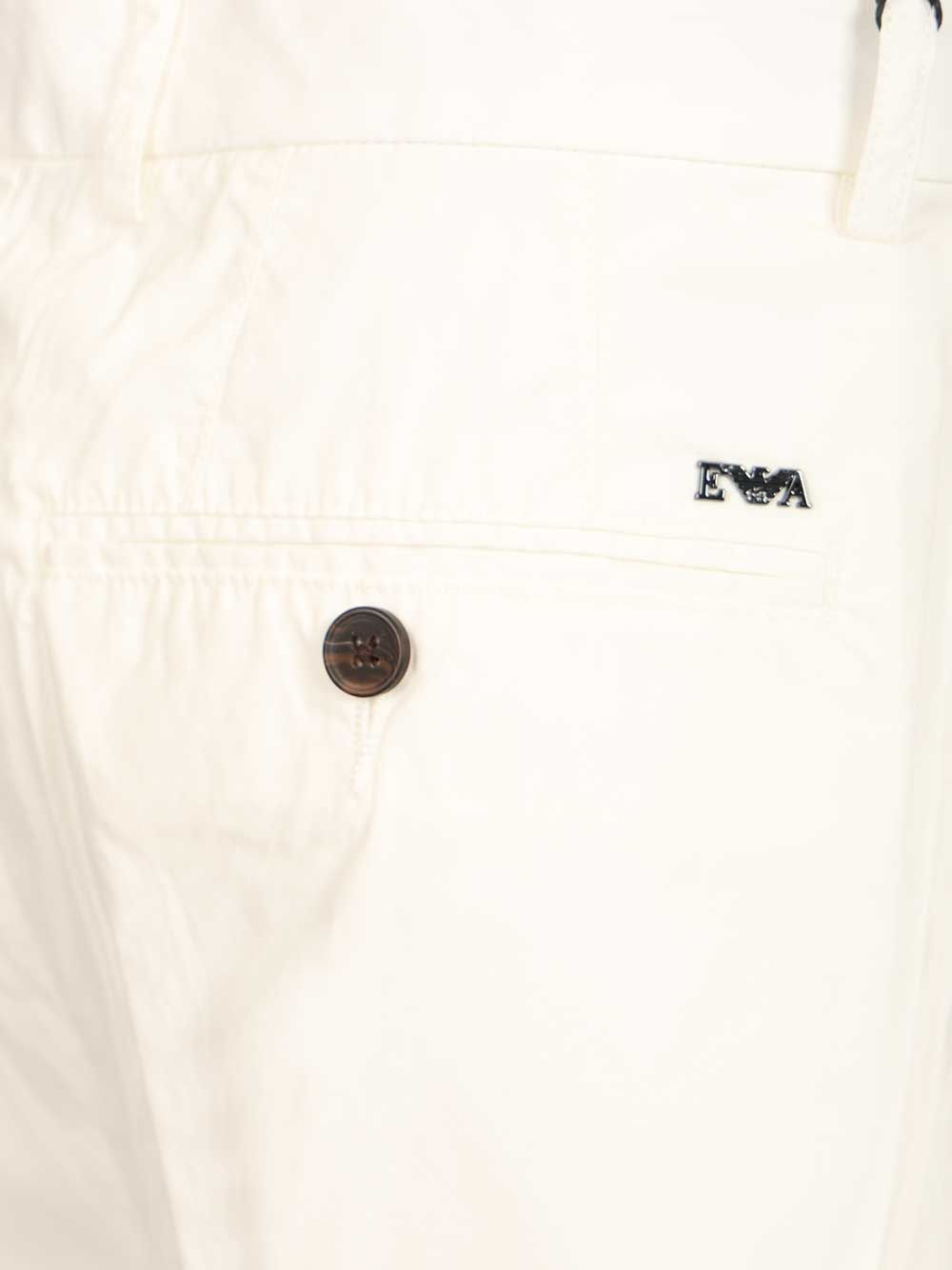 Emporio Armani Bermuda Shorts Trousers - White | 436e076f1053e12bcdf107e6233e1659014f56ad