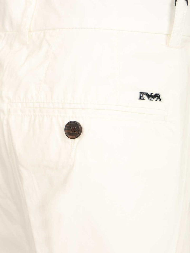 Emporio Armani Bermuda Shorts Trousers - White | 436e076f1053e12bcdf107e6233e1659014f56ad