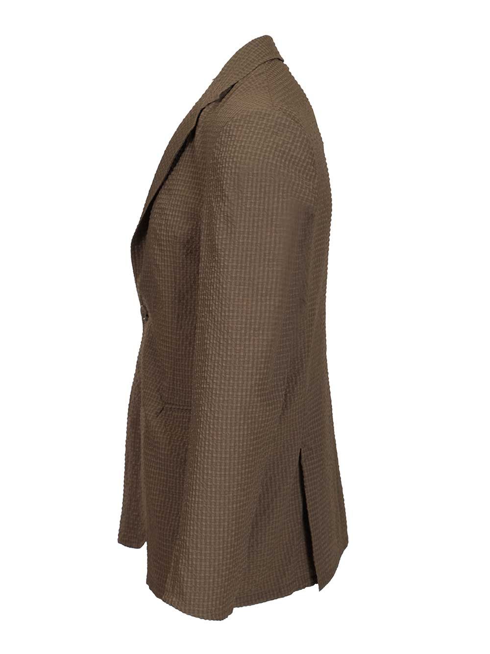 Emporio Armani Blazer Icon Jackets - Beige | 61c1278e4d9074f86ae72244fb2d032ac179c29b