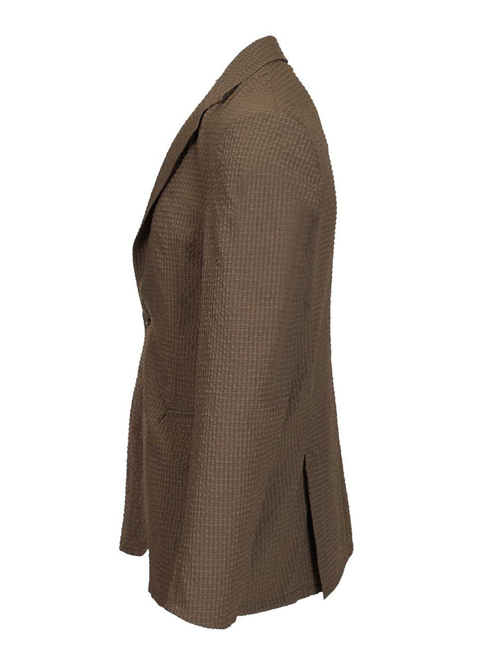 Emporio Armani Blazer Icon Jackets - Beige | 61c1278e4d9074f86ae72244fb2d032ac179c29b