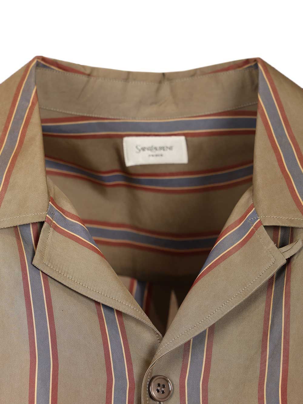 Saint Laurent Casandre Striped Shirt Shirts - Multicolor | a1151f6211a39a419020b26c1c51beb6f02a7cfe