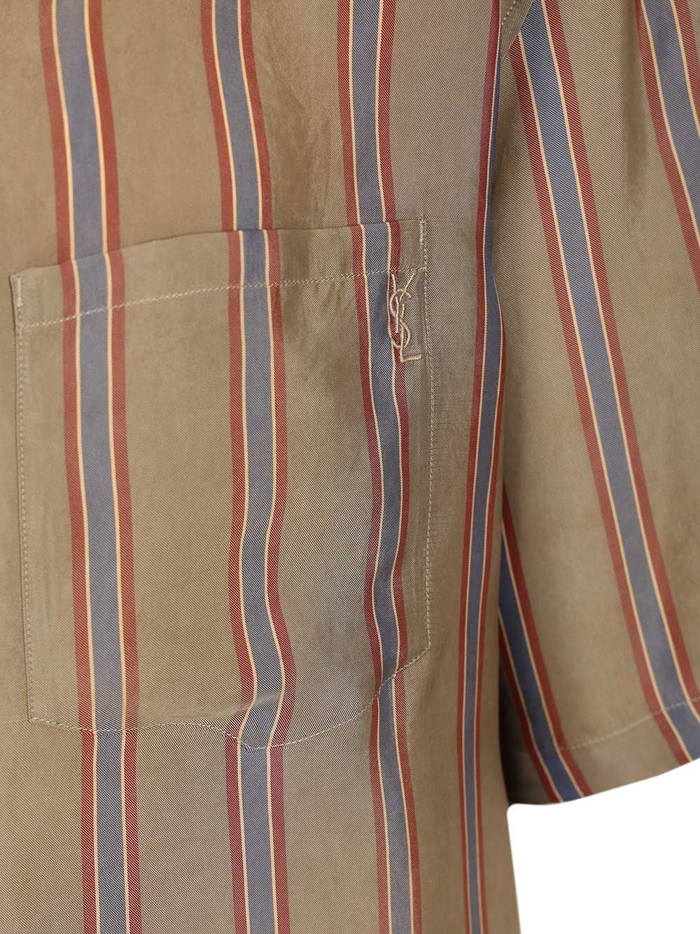 Saint Laurent Casandre Striped Shirt Shirts - Multicolor | 674eeb7cbc647aa7b9fd9f385fd1f7ee65d705f5