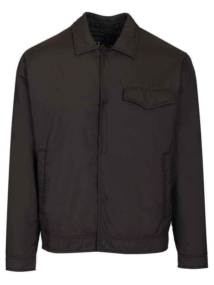 Herno Shirt Jacket Ecoage Nylon Jackets - Blue | 6286cdee55179744bfad852d024d99efac6bfb5d