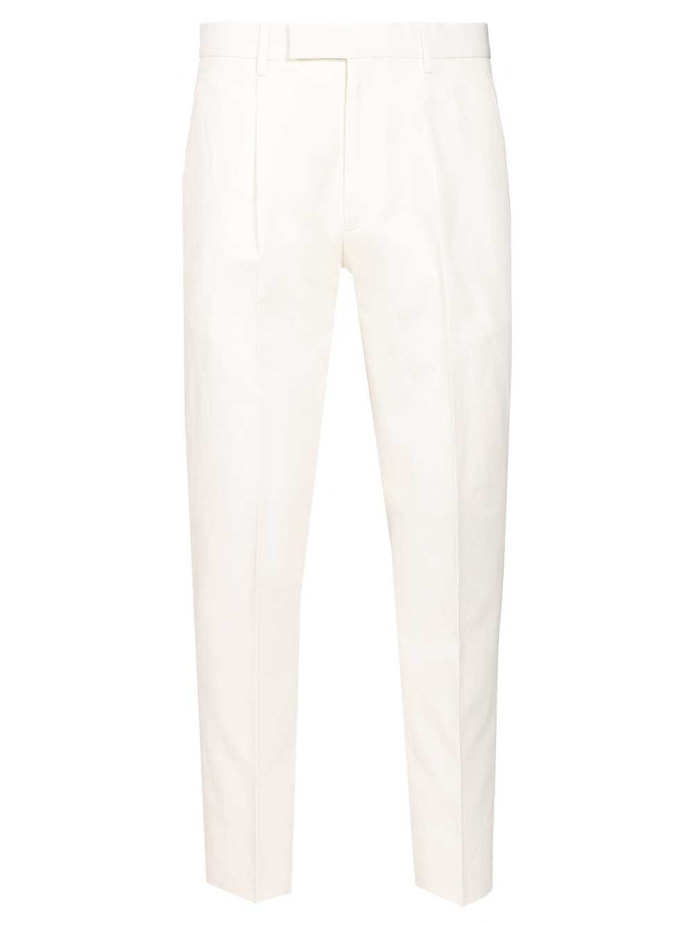 Ermenegildo Zegna Tailored Trousers - White | 157f71229cfbc17dd0df4826d5fdec154000c4a9