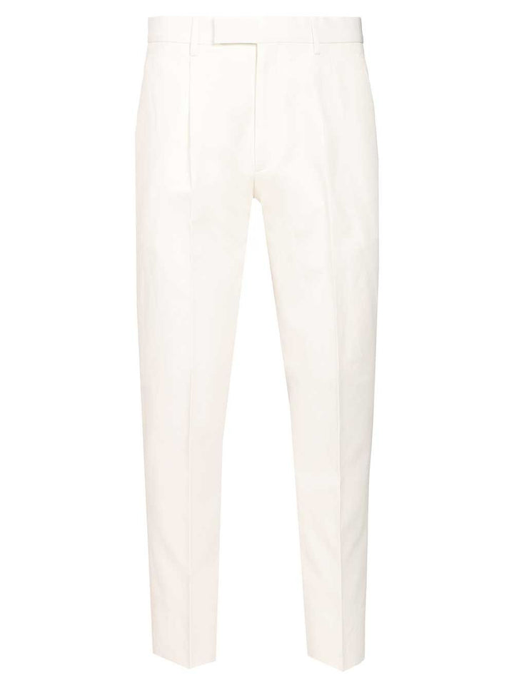 Ermenegildo Zegna Tailored Trousers - White | 157f71229cfbc17dd0df4826d5fdec154000c4a9
