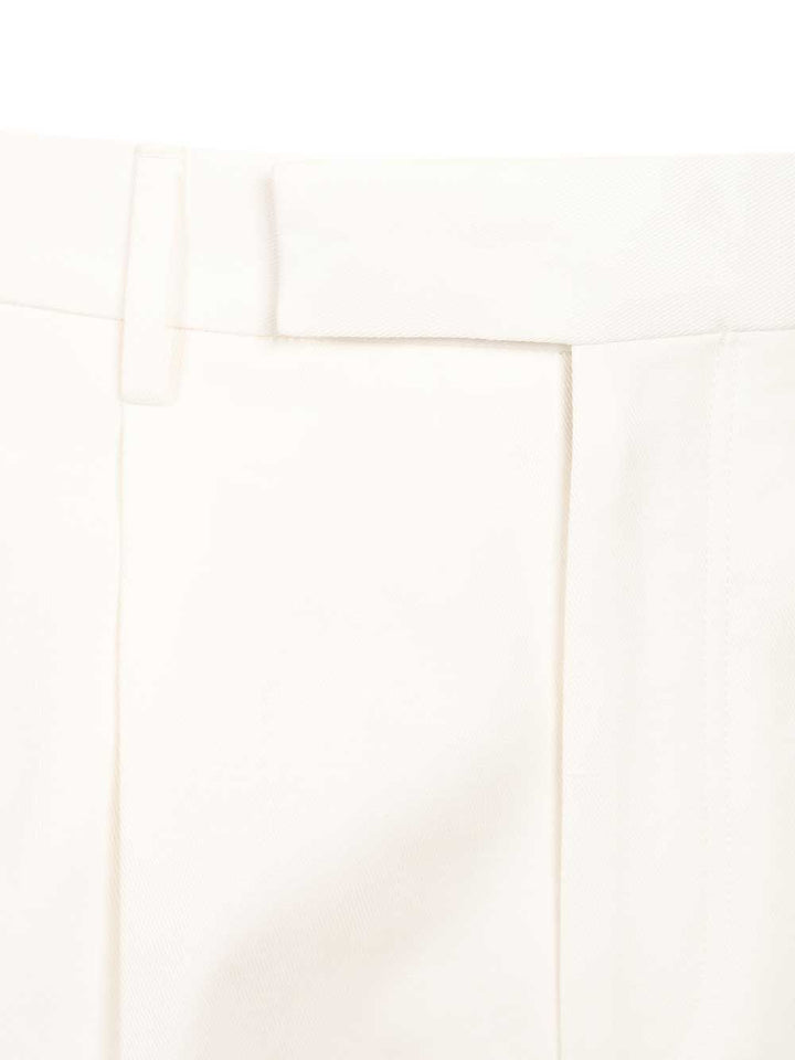 Ermenegildo Zegna Tailored Trousers - White | 7ae979a11755a31b2b4b1cc92e79bcc143066327