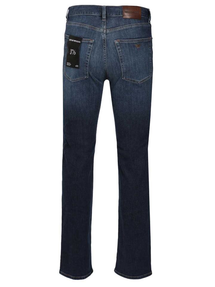 Emporio Armani Straight Denim Light Cotton Jeans - Blue | 21a2f26080d75839dc30d41e29465ff4ae05885c