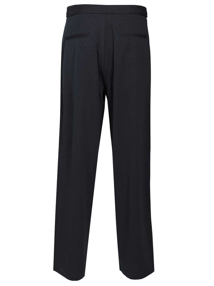 Emporio Armani With Pleats Trousers - Blue | 7978033174de6f58f38fbc0fd8547dbb2c5ba9a7