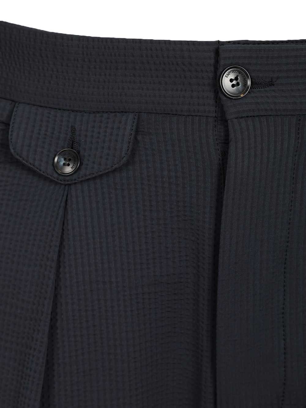 Emporio Armani With Pleats Trousers - Blue | d862d9c730c62cd839675ba023d79f67d5f09ed1