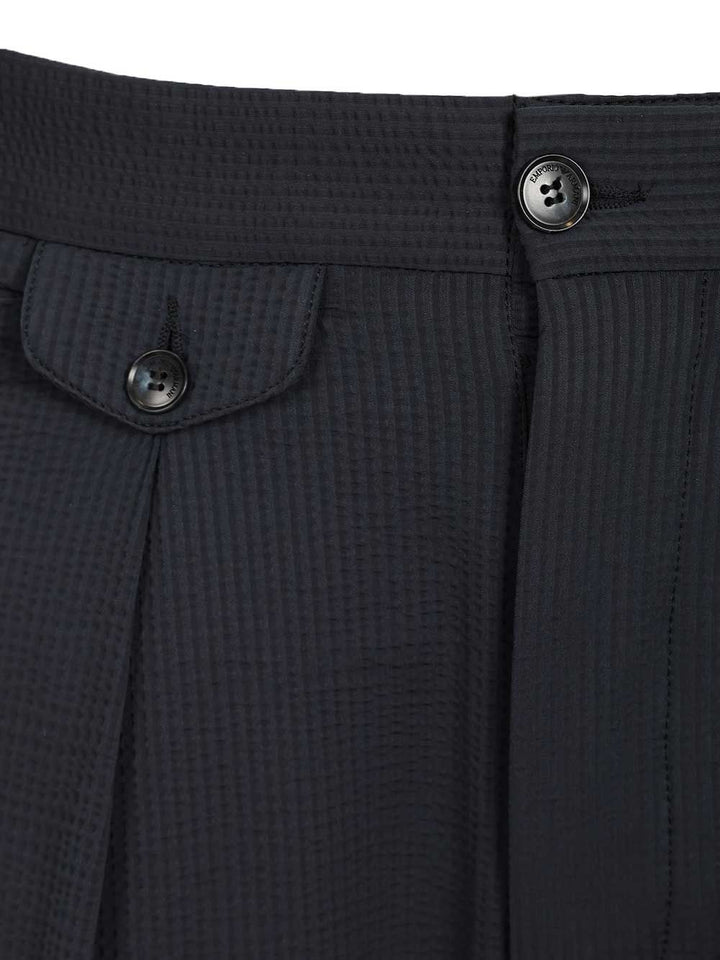 Emporio Armani With Pleats Trousers - Blue | d862d9c730c62cd839675ba023d79f67d5f09ed1