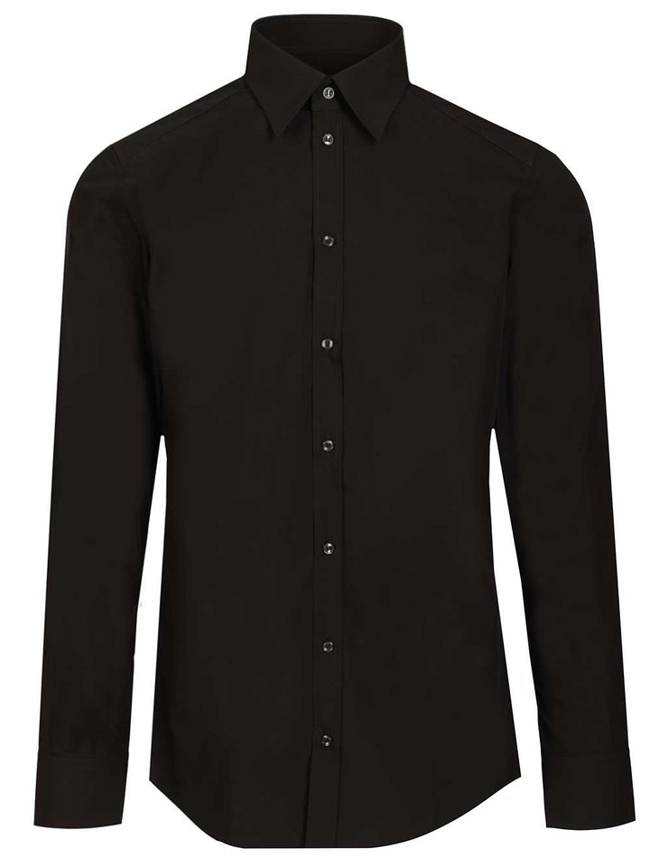 Dolce & Gabbana Supima Cotton Shirt Shirts - Black | 4ec6d9a2906387bafdef2ca473c387671852d84d