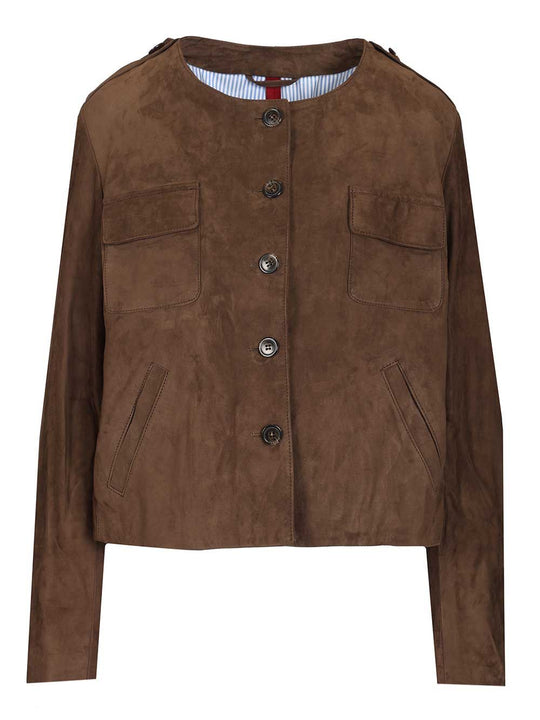 Mini Suede Jacket Jackets Brown