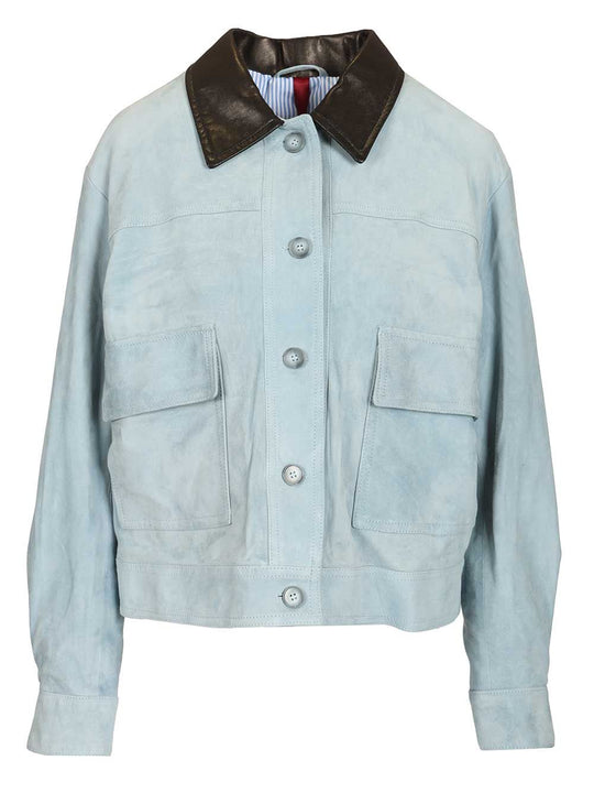 Matilde Work Jacket Jackets Light Blue