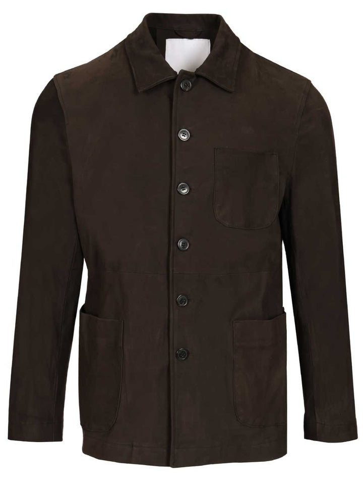 Blusotto Zeno Nubuck Overshirt Jackets - Brown | be02d25996a9e64b952adccb411d910f8950b294