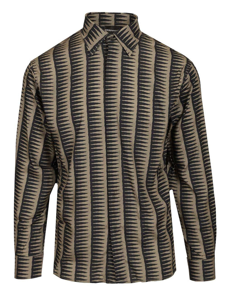 Emporio Armani Lyocell Blend Shirt Shirts - Blue | 1fd6c8ade50aa1166d9f48918ecdc07d8bbf208e