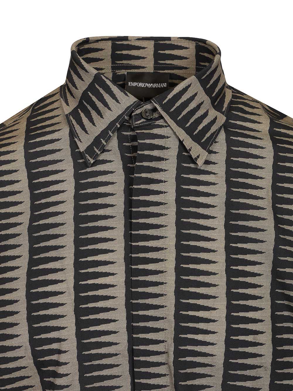 Emporio Armani Lyocell Blend Shirt Shirts - Blue | 04862be0cff3cd0ff59f1eb3f8939453aed53257