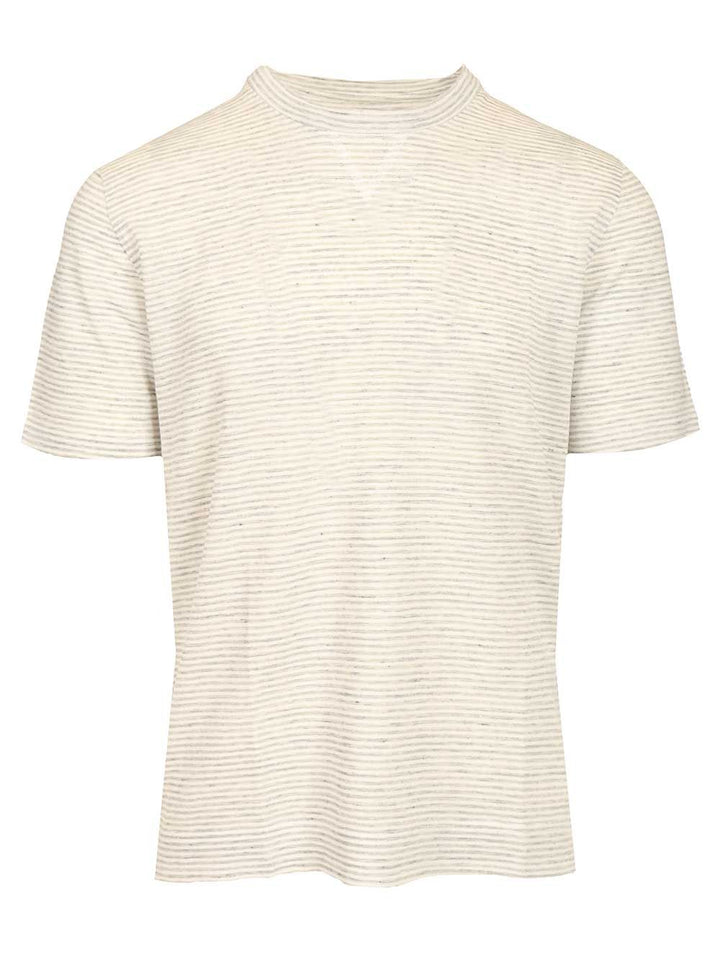 Fedeli Striped T-Shirt - Beige | 8e0cbe02216bbe6cee932be3fc2382fec3c2ce8a