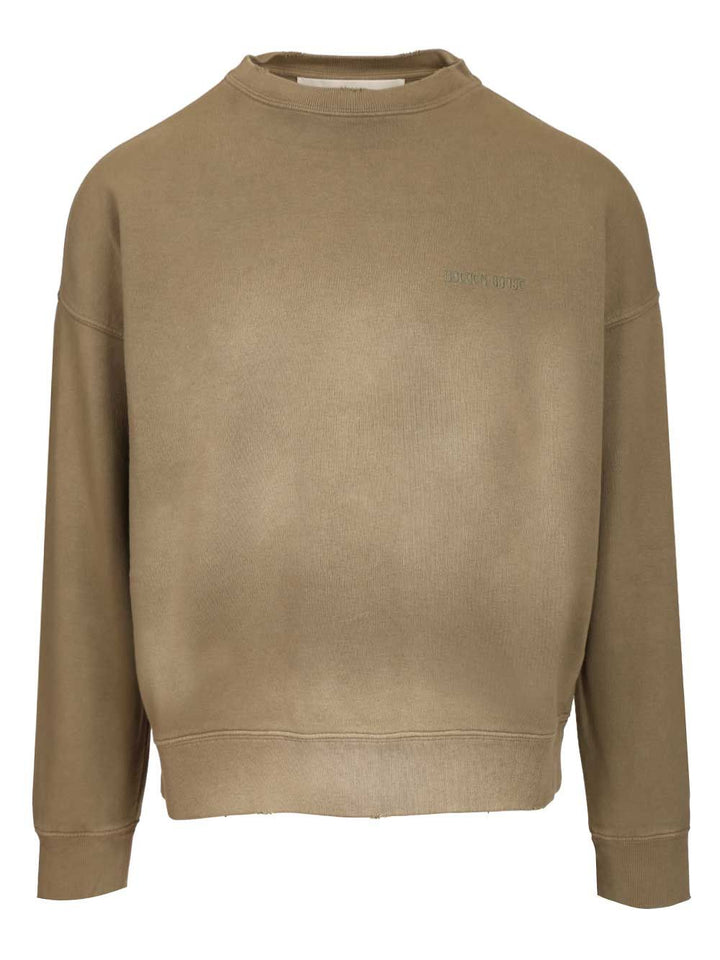 Golden Goose Deluxe Brand Cotton Sweatshirt Sweatshirts - Brown | 7a4daead24e54400d4e926b68aae9dddceaabcd0