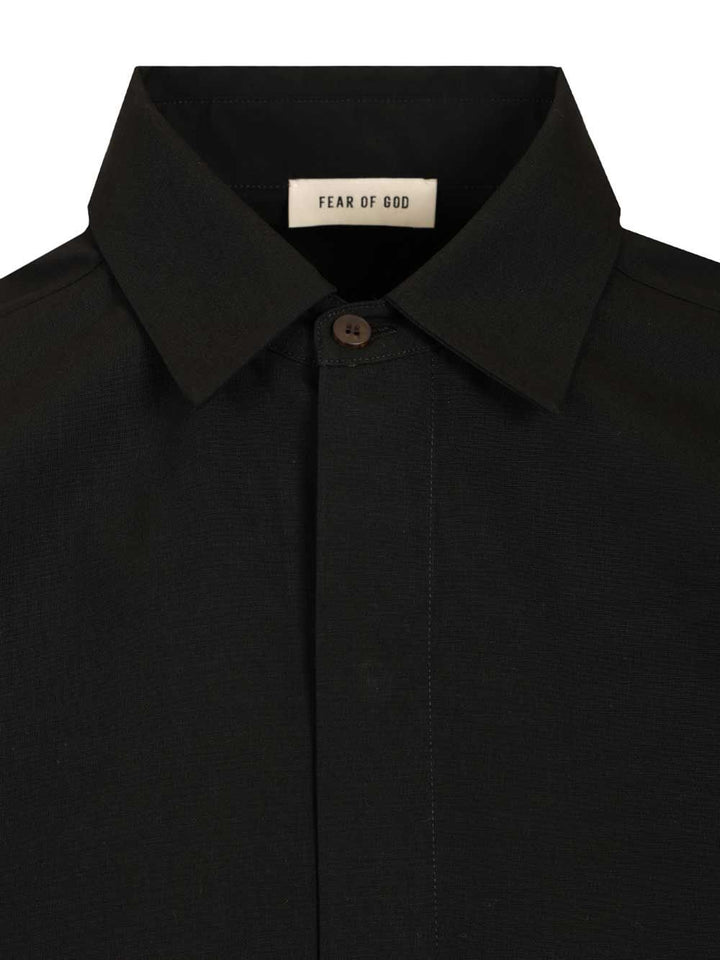 Fear Of God Cotton And Wool Shirt Shirts - Black | e7c11172ff1fb75f911281be60d984a61a11783a