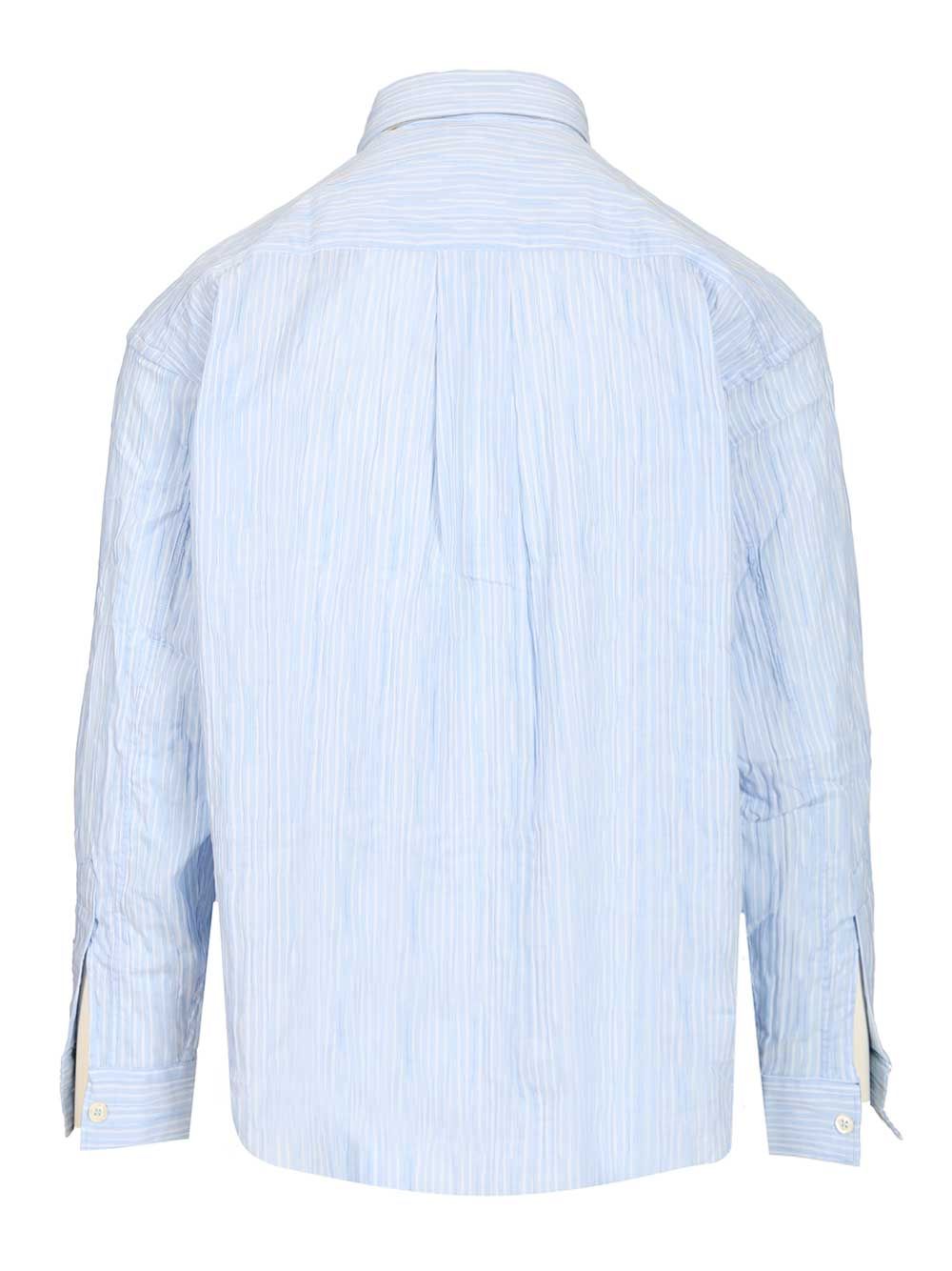 Amish Crinkle Cotton Shirt Shirts - Light blue | 16eb45dbd18447299df95457030f2a44bed54bb6