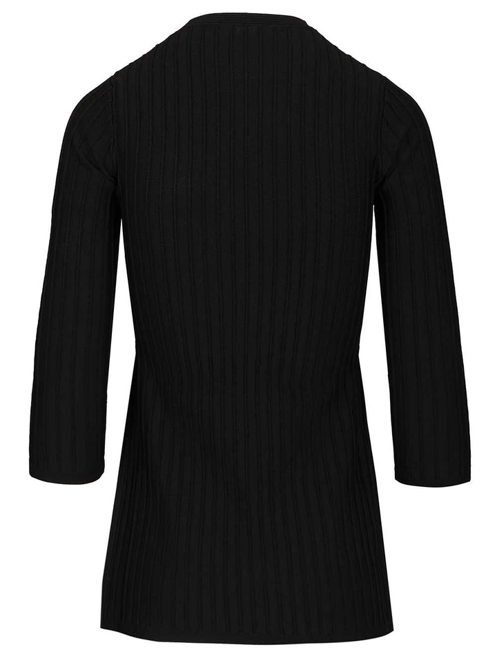 Max Mara Ribbed Sweater Tops - Black | 3f65851f09eecf9d4a2d3874e236789435b279a2