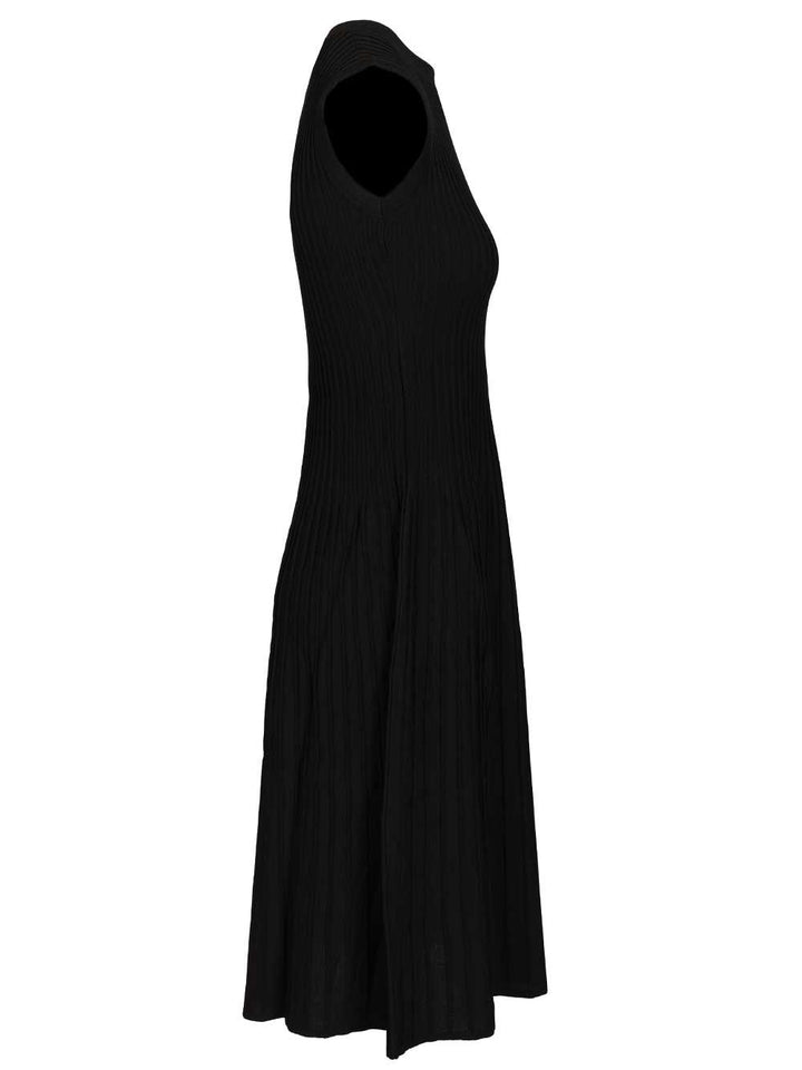 Max Mara Dress In Viscose Crêpe Yarn Dresses - Black | 464cab129e9d447e1192acc9b349153d88d3cf6c