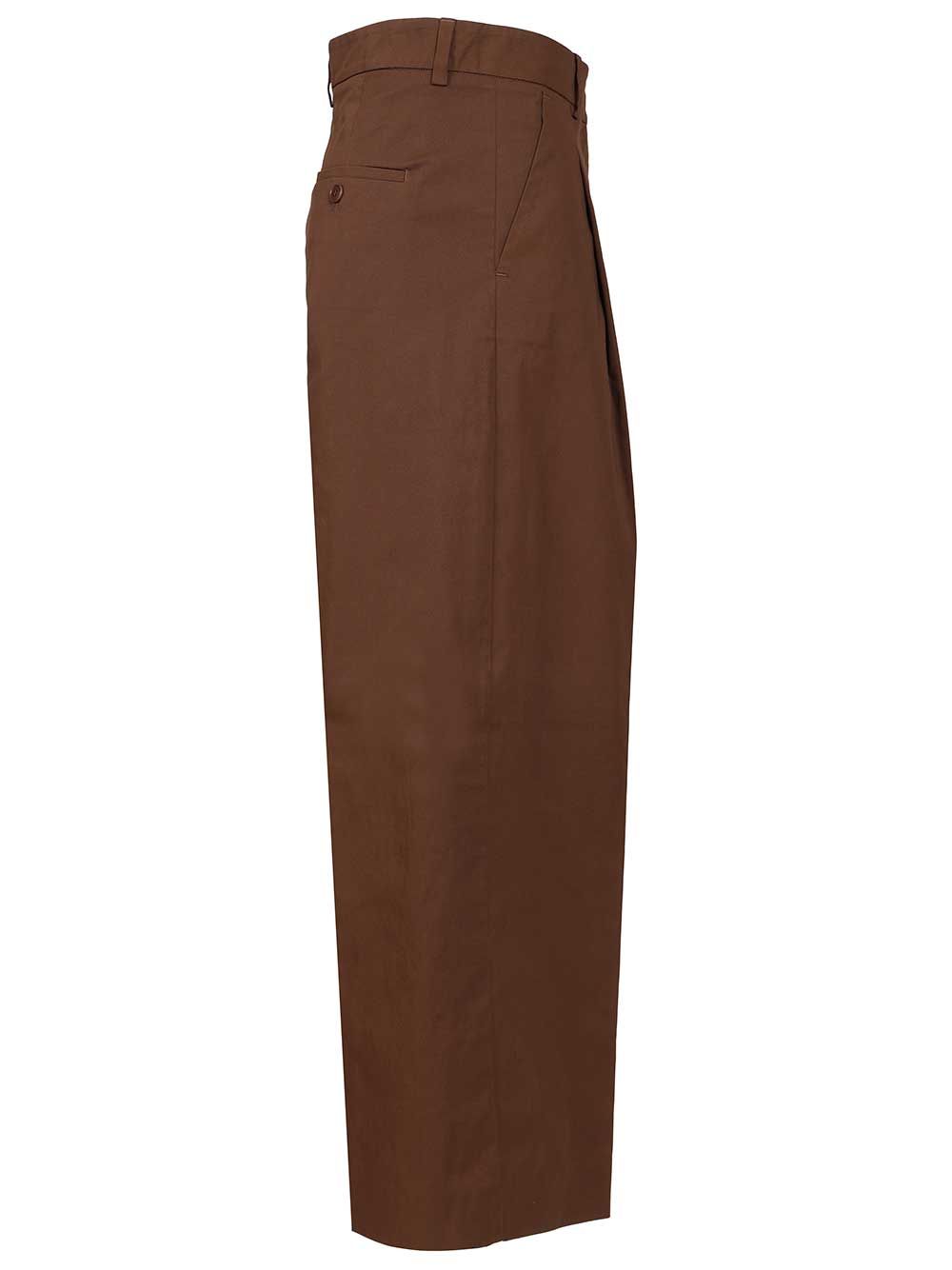 Weekend Max Mara Gabardine Trousers - Brown | 8ab054c9e996c8f8b5f88f452d691b0b5b073aab