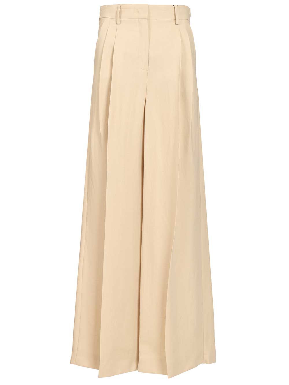 Weekend Max Mara Veliero Pantalone Trousers - Beige | 6e148dc0bfbff99432879b21febb7a1831073397