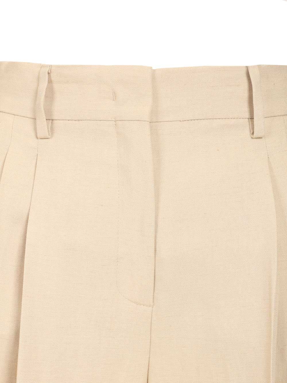 Weekend Max Mara Veliero Pantalone Trousers - Beige | 3a133026735f16bdd2532f2c492b08052a9aa236