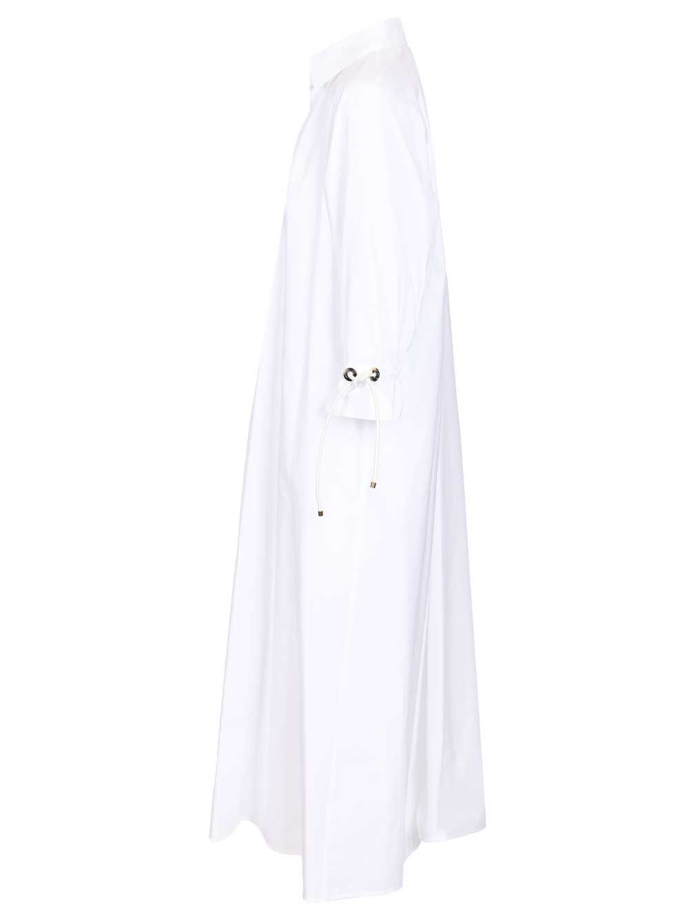 Max Mara Oversized Dress Dresses - White | 7b5892c225fe70b6f01a83456bdd531a70ef266b