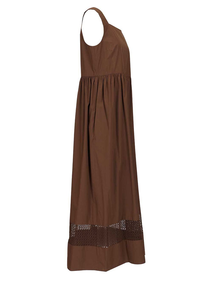 Weekend Max Mara Sleeveless Dress Dresses - Brown | 9d0a3f7be691375b2800d43817655dc1b19135f9