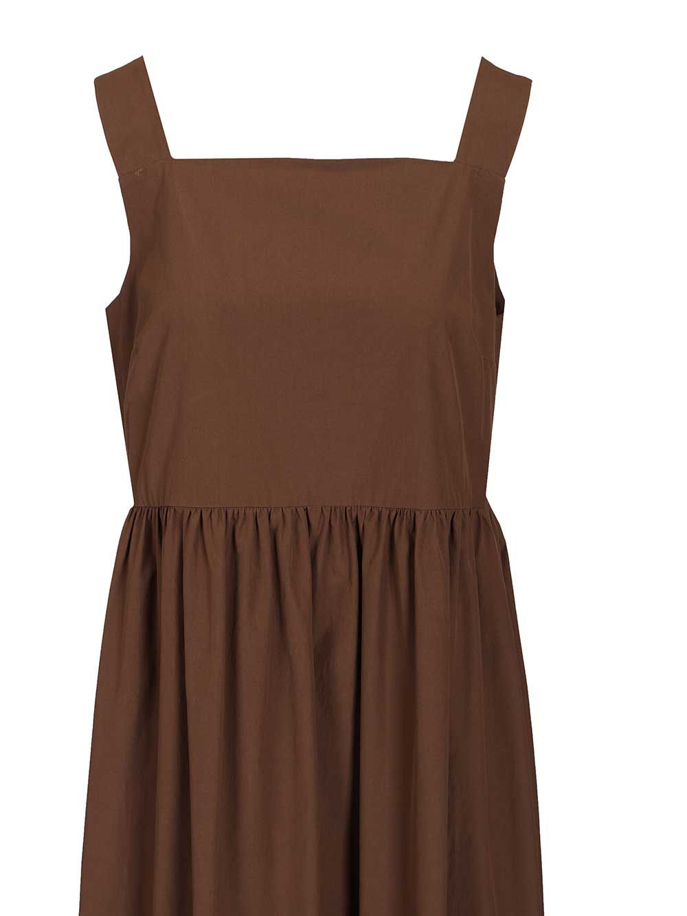 Weekend Max Mara Sleeveless Dress Dresses - Brown | ed2fec22b38a966de50f9cd46b8e7bccf05f94b3