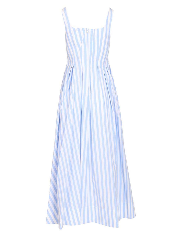 Sportmax Long Dress In Pure Cotton Poplin Dresses - Light blue | a6097dab6a1497d5fdc4eac90c774f5489eb1c2d