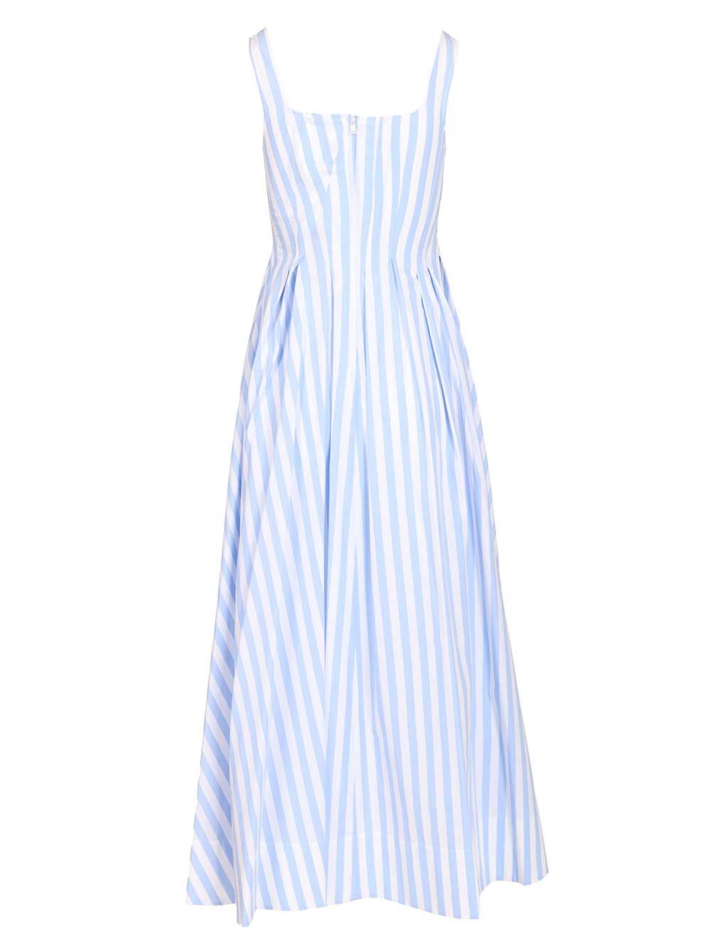 Sportmax Long Dress In Pure Cotton Poplin Dresses - Light blue | a6097dab6a1497d5fdc4eac90c774f5489eb1c2d