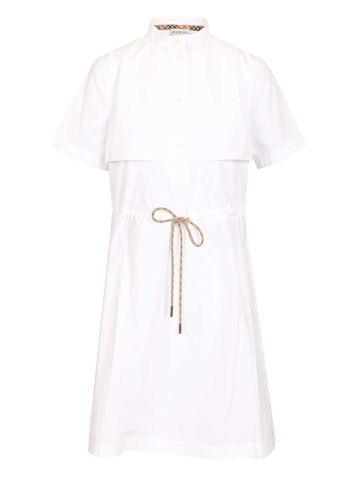 Burberry Cotton Poplin Dress Dresses - White | c718c5753cb8fface1a2039f3ca3f10653f22953