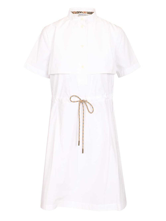 Isotta Short Sleeve Cotto Dress Dresses White