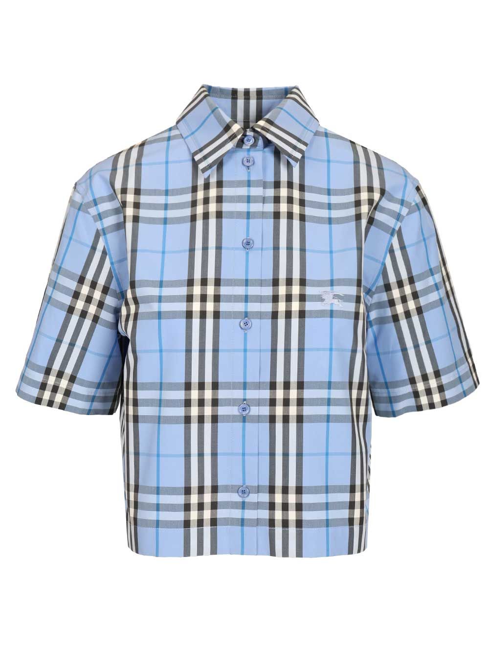 Burberry Check Shirts - Light blue | 7f3b350d31a5d0131178f3ac514080d75cbbee1e