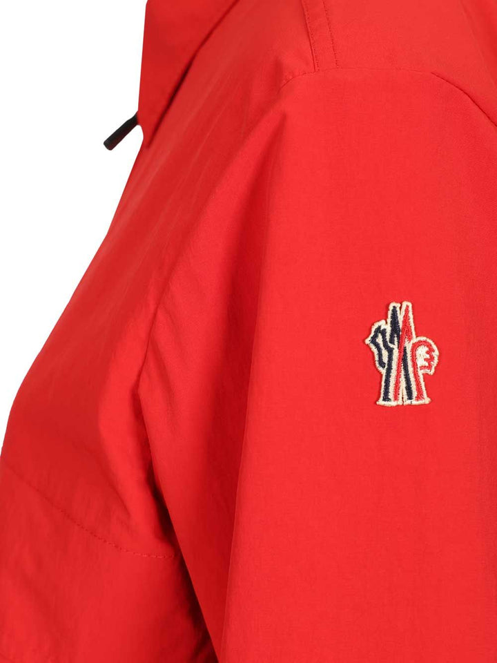 Moncler Grenoble Canvas Overshirt With Embroidered Logo Shirts - Rose | f34fe6dd8ae188a32a4551140896659c00f0b298