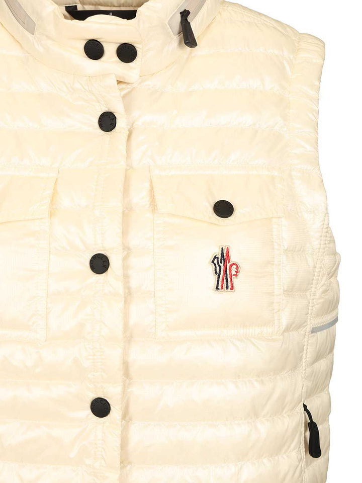 Moncler Grenoble Gumiane Down Padded Vest Coats - Rose | cd35f61146b2c4f077a39e4db5ca9b7525a05fad
