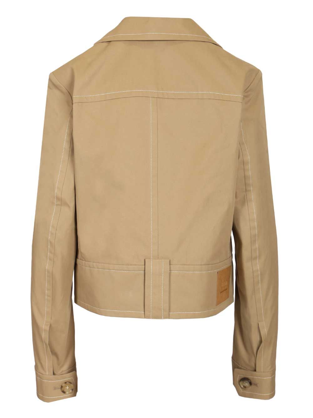 Ami Cotton Jacket Jackets - Beige | 429d6e41bec67f3bf9292c5b7908bf83becea91b