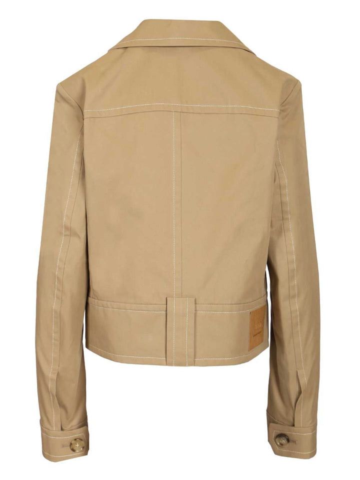 Ami Cotton Jacket Jackets - Beige | 429d6e41bec67f3bf9292c5b7908bf83becea91b