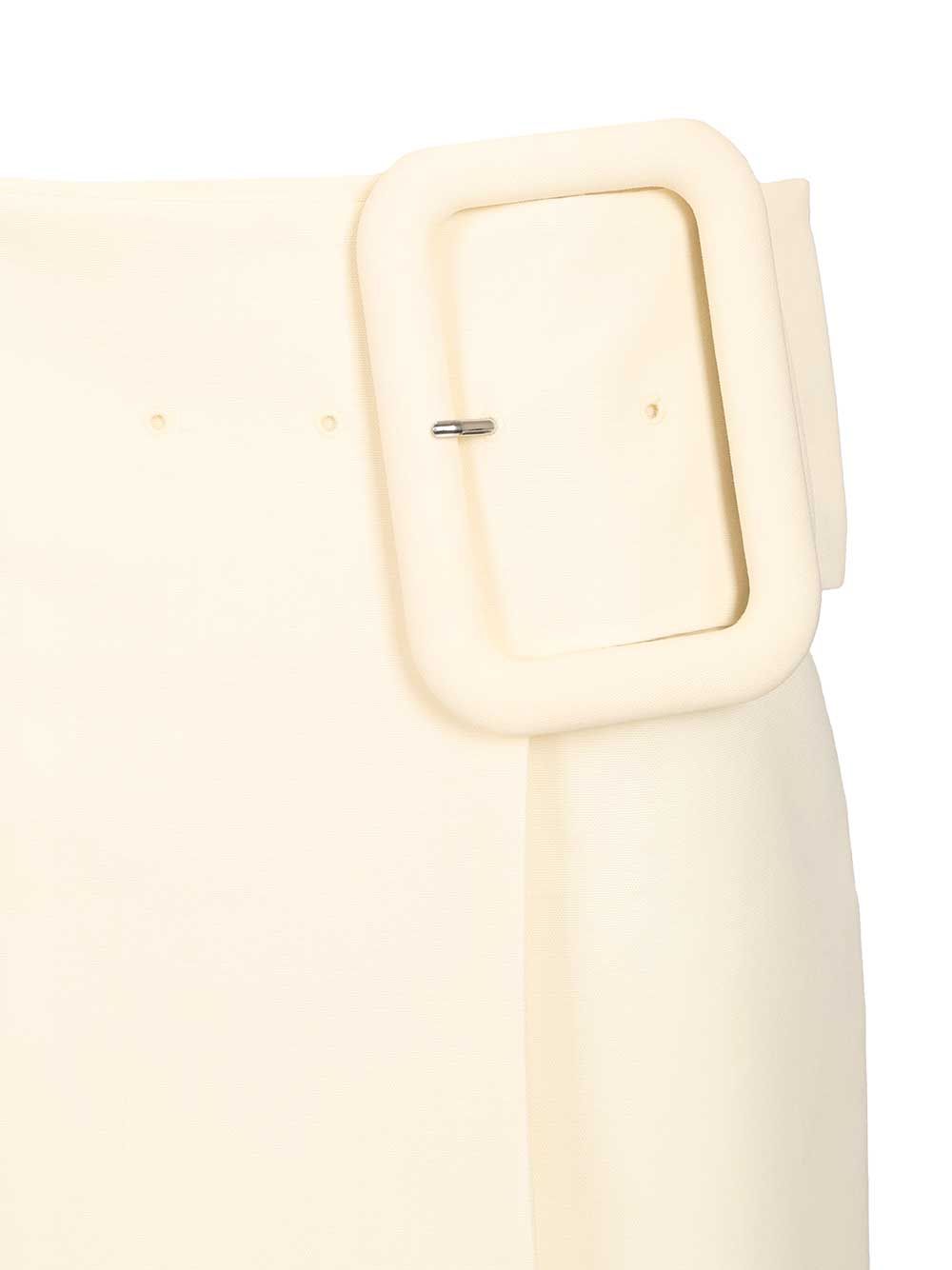 Ami Midi Skirt Skirts - White | dfebd4f4beaa5f1b928b288e4a3b2f71a3137acc