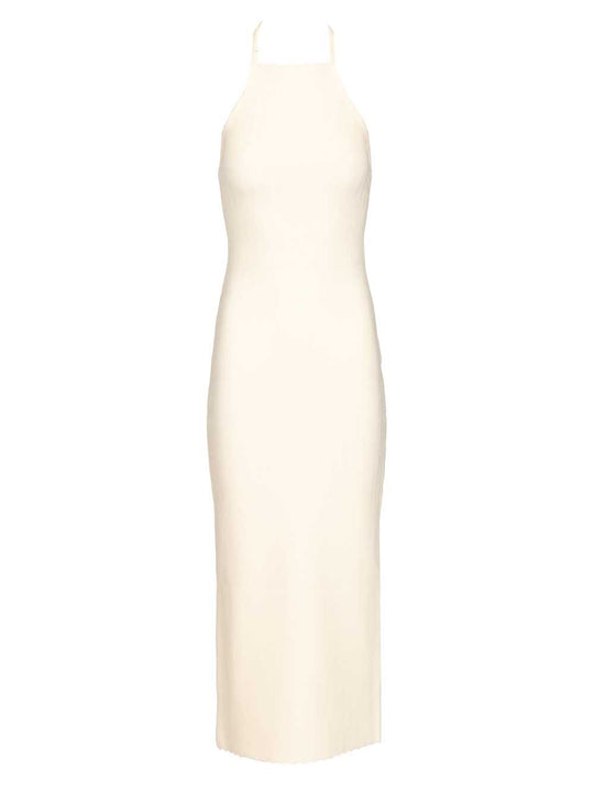 La Robe Maille Tablier Dresses White