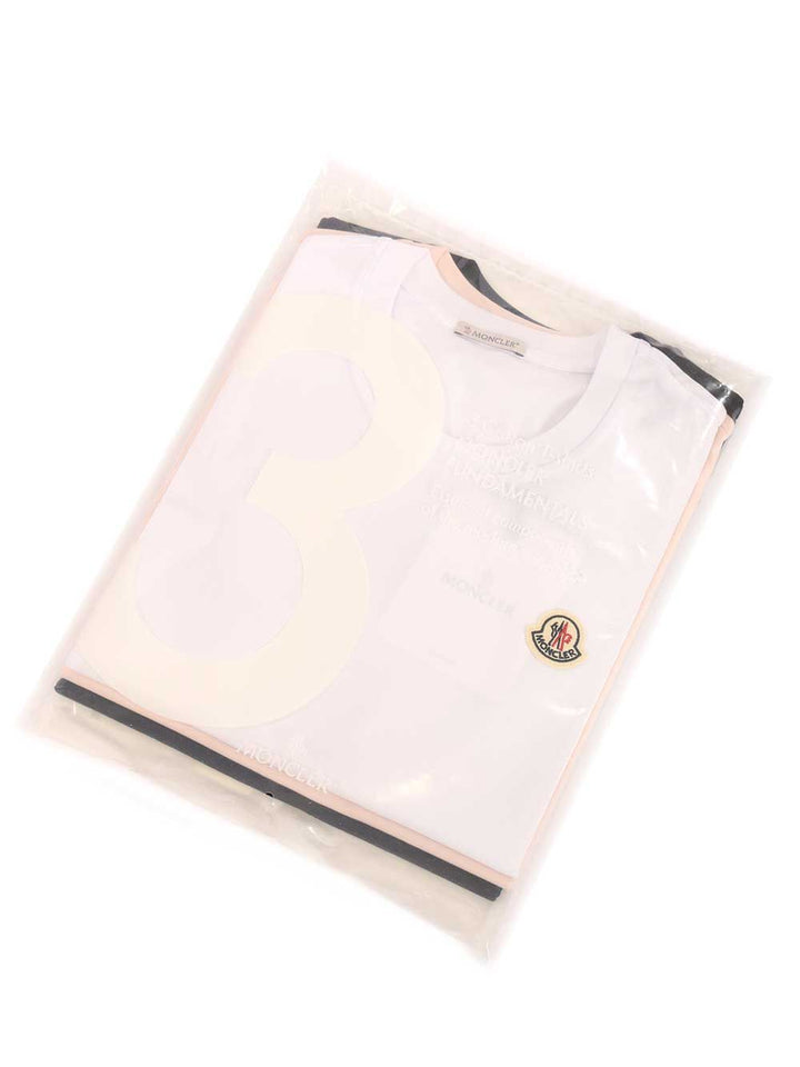Moncler Cotton  With Logo Patch (Set Of Three) T-Shirt - Multicolor | bf226cc292fad5c57cb79b31a88cb01292979f69