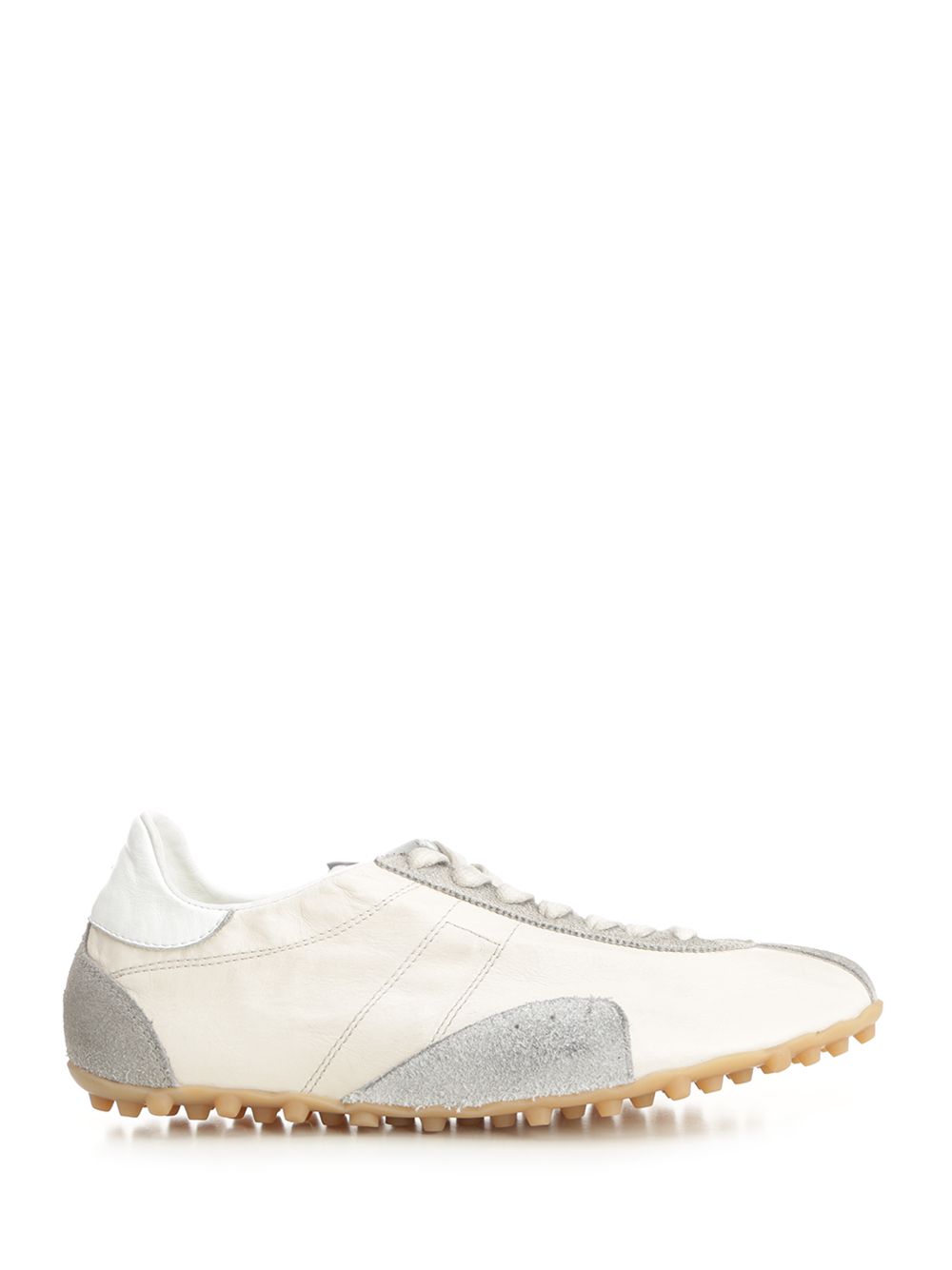 Maison Margiela Sprinters  In Cracked Leather And Suede Sneakers - Multicolor | 33e6261b7c347dce6b79a34689883aaafa262a3e