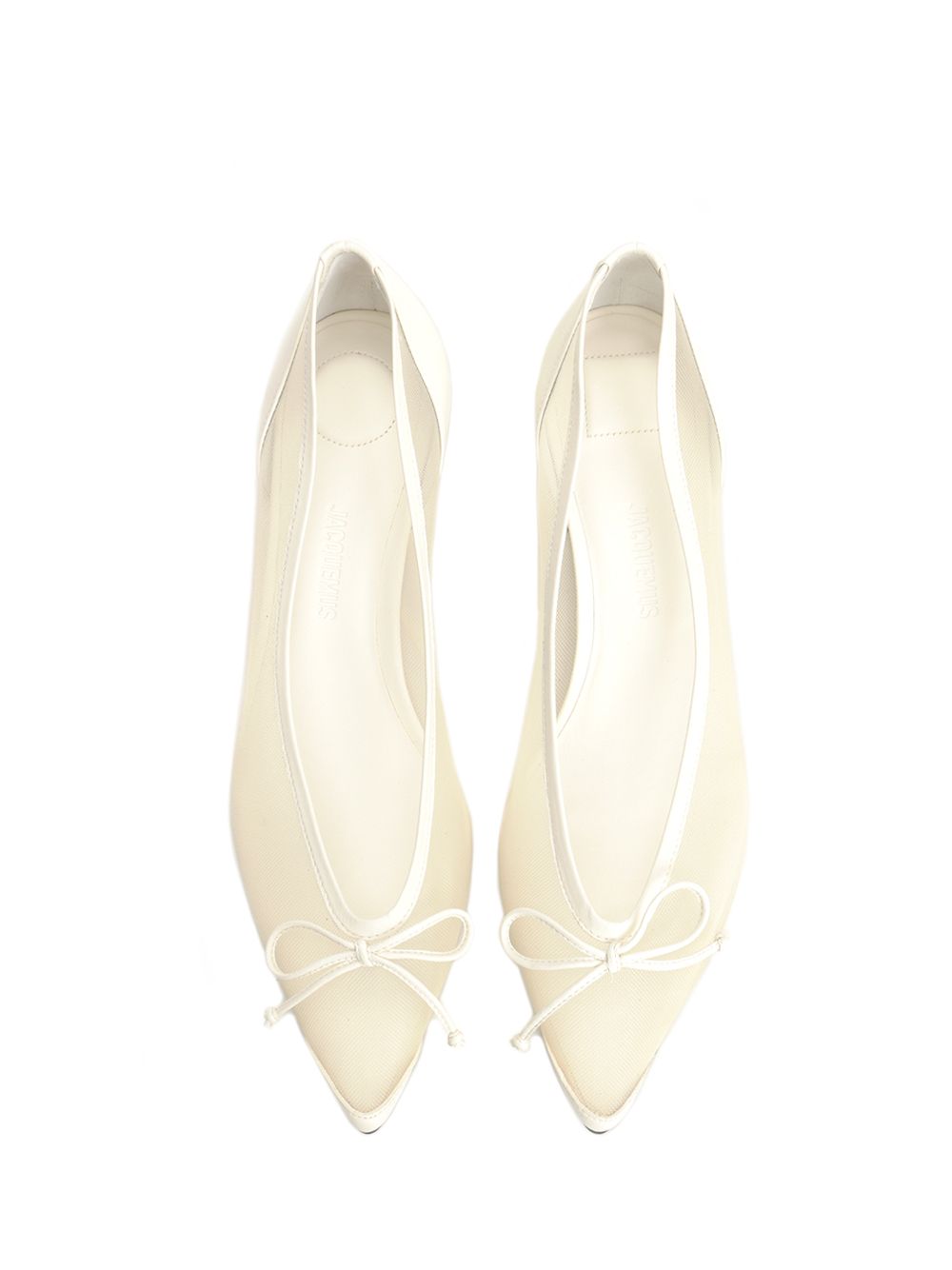 Jacquemus Tourni Low-Heeled Pumps - White | de446249b74967b81199e8ef256f0c233ae27408