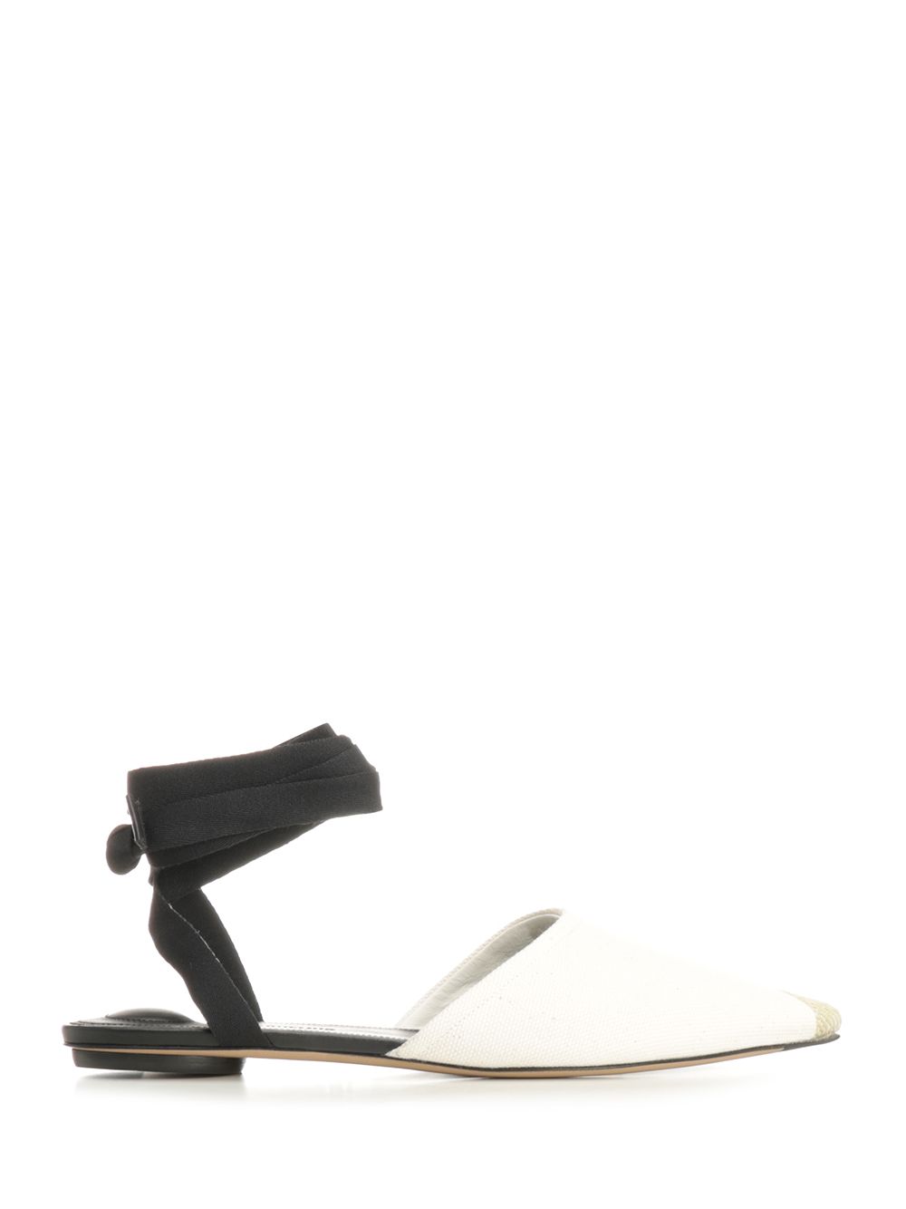 Jacquemus Canvas Espadrille Mules Scarpe basse - White | ecce4d99c1005f91ccf5f05fd97fd9b7ad4d4408